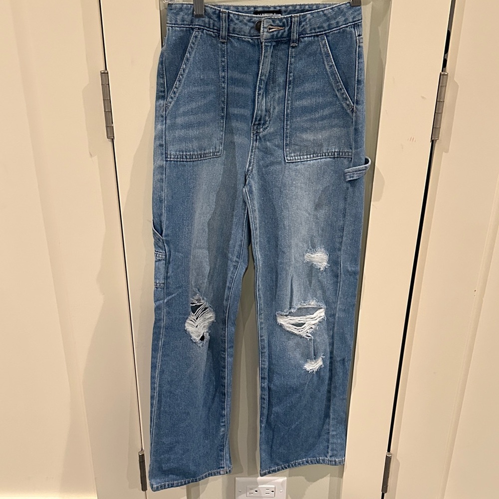 KATIEJ NYC Designer Blue Distressed Jeans